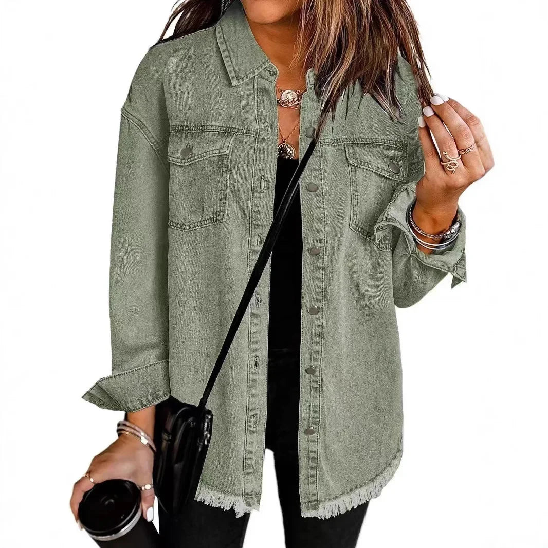 Veste en jean tendance pour femme