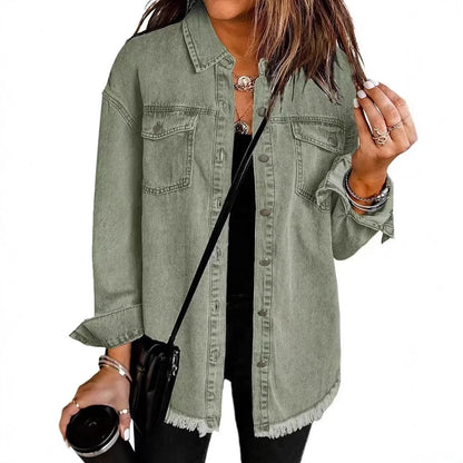 Veste en jean tendance pour femme