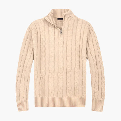 Pull en maille torsadée élégant, look décontracté