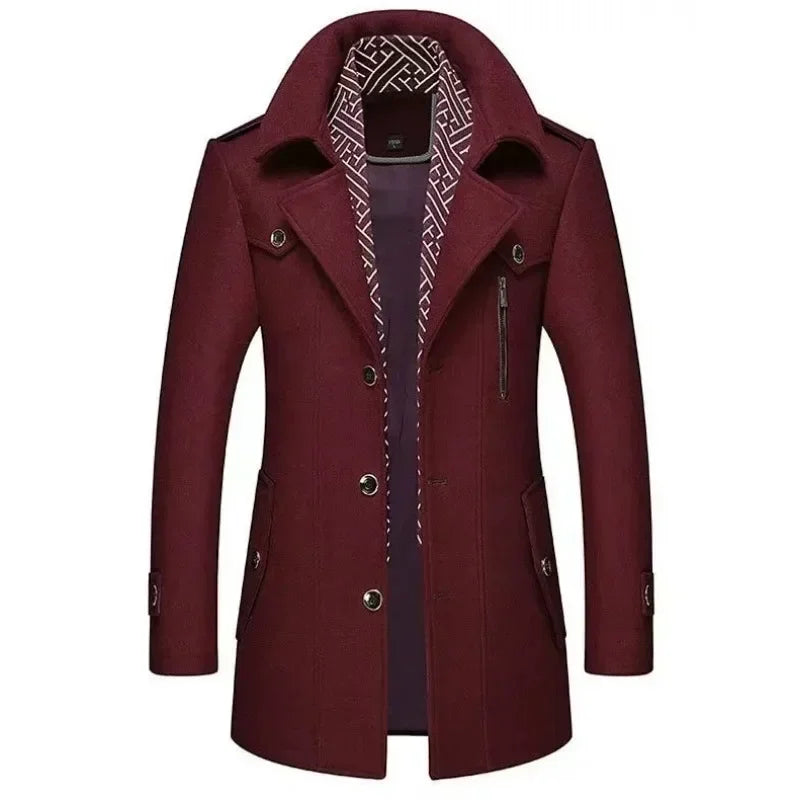 Manteau de costume élégant Classique Moderne Veste d'hiver