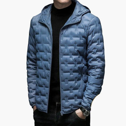 Warme Steppjacke mit Kapuze - Outdoor Winterjacke - IdealeKleiden