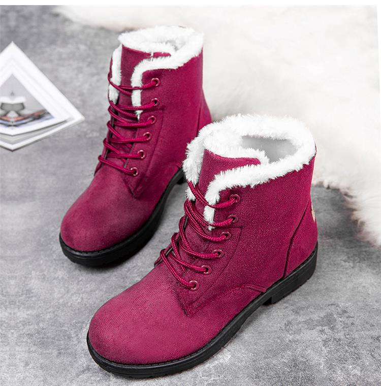 Bottes d'hiver pour femme Bottes de neige chaudes