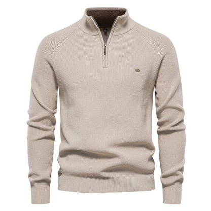 Pull Homme Tricot Moderne Fermeture Éclair