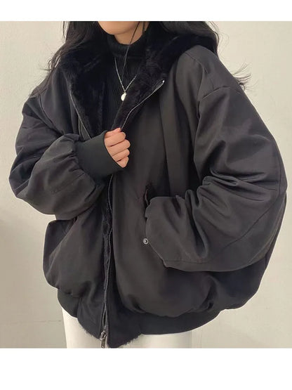 Veste d'hiver pour femme à manches longues et chaude