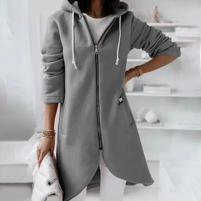 Cardigan élégant à capuche pour femme