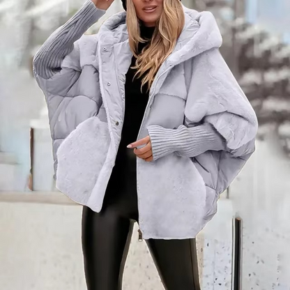 Veste d'hiver chaude et décorative pour femme