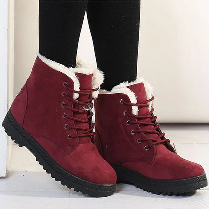 Bottes élégantes pour femmes, chaudes pour l'hiver
