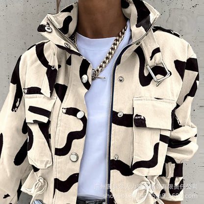 Blouson en cuir tendance « Pain »