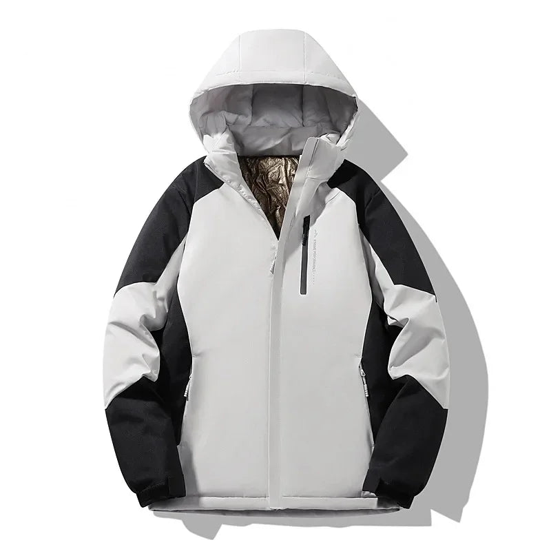 Veste de ski color-block chaude d'hiver pour femme