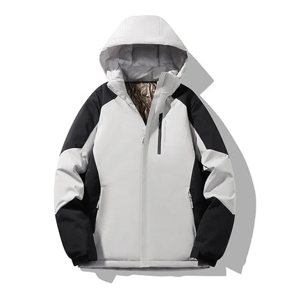 Veste de ski color-block chaude d'hiver pour femme