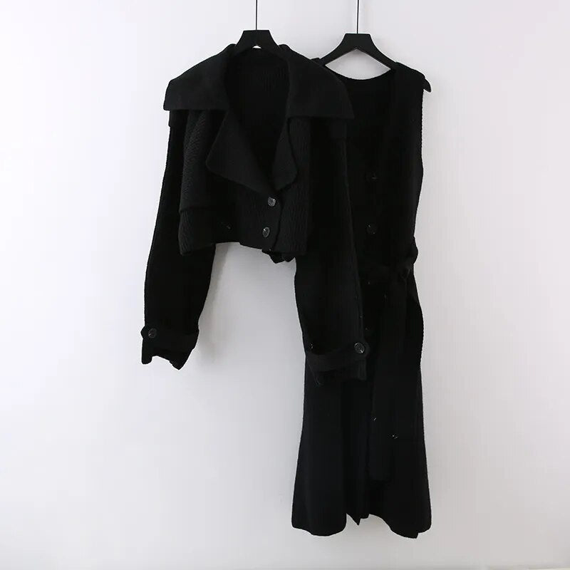 Ensemble élégant 2 pièces veste et robe