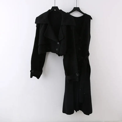 Ensemble élégant 2 pièces veste et robe