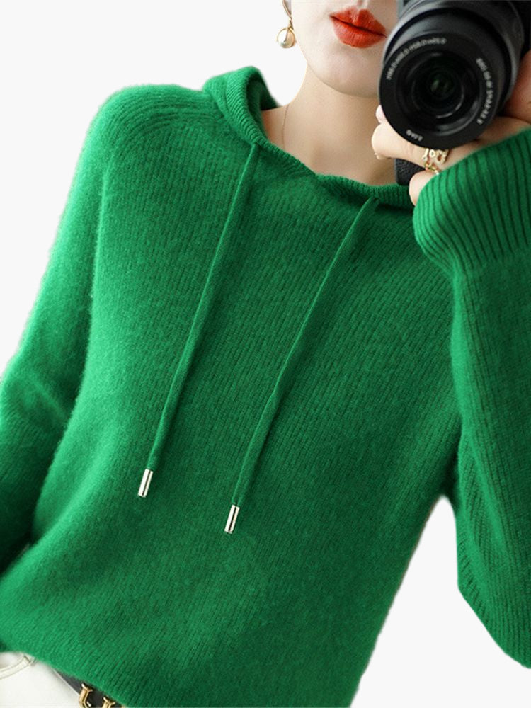 Cardigan doux à capuche - Sweat-shirt à capuche confortable pour femme