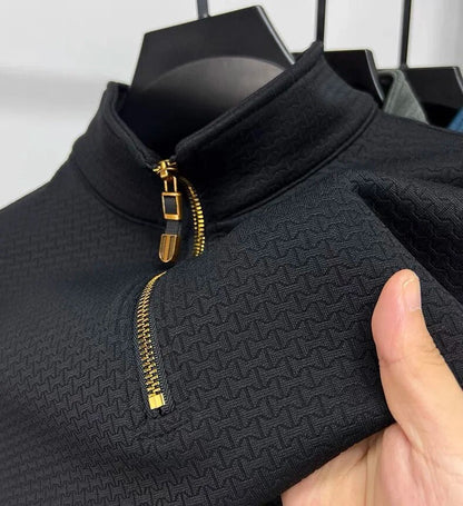 Pull Homme Quart de Zip Style Moderne