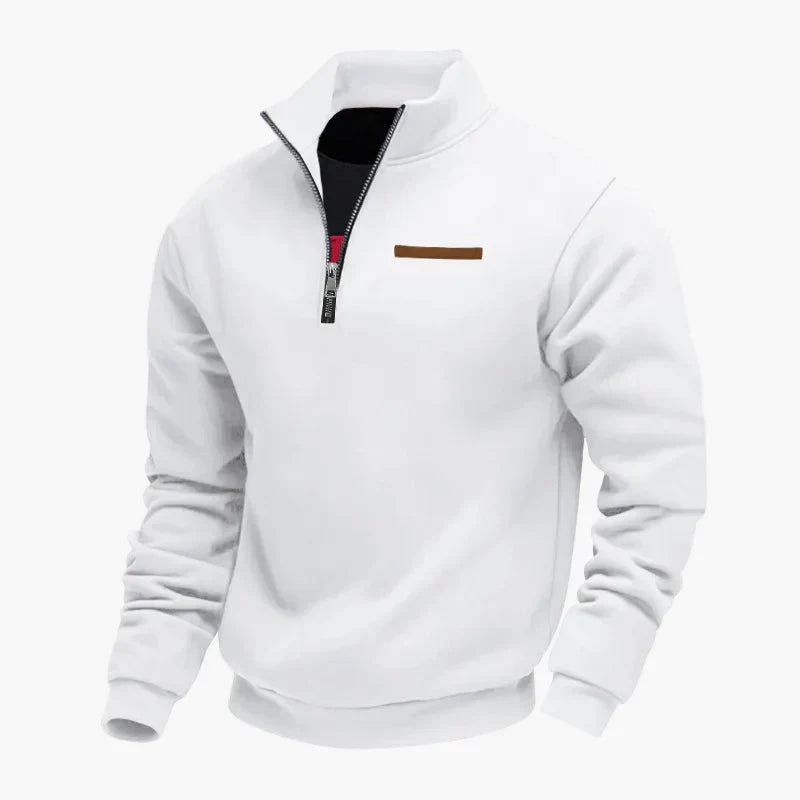 Sweat-shirt col montant de voyage pratique