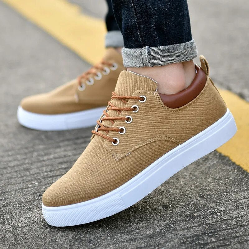 Chaussures de sport légères en toile pour hommes