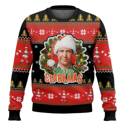 Pull de Noël homme motif ski drôle
