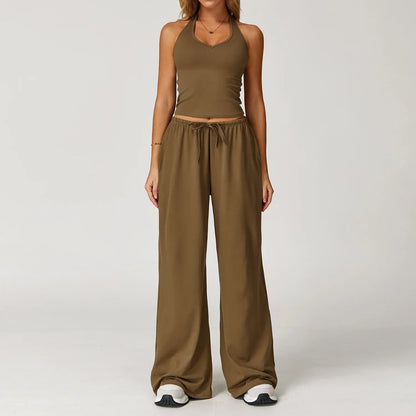 Ensemble détente femme crop top confort