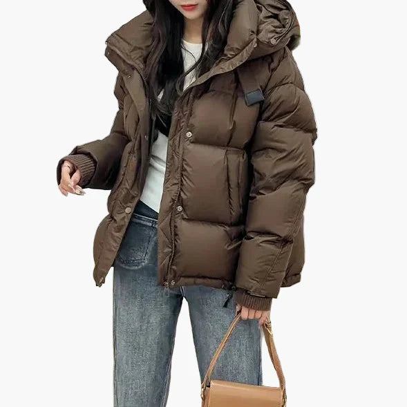 Doudoune matelassée femme à capuche