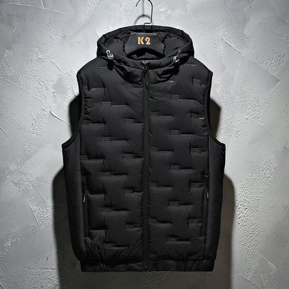 Gilet élégant à capuche pour homme de qualité supérieure