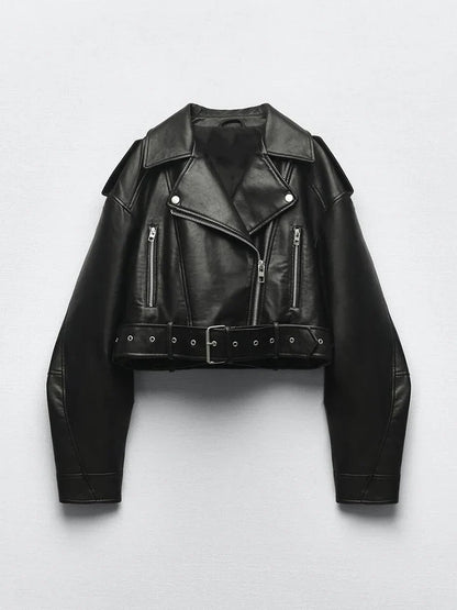 Blouson en cuir, style vintage, rétro