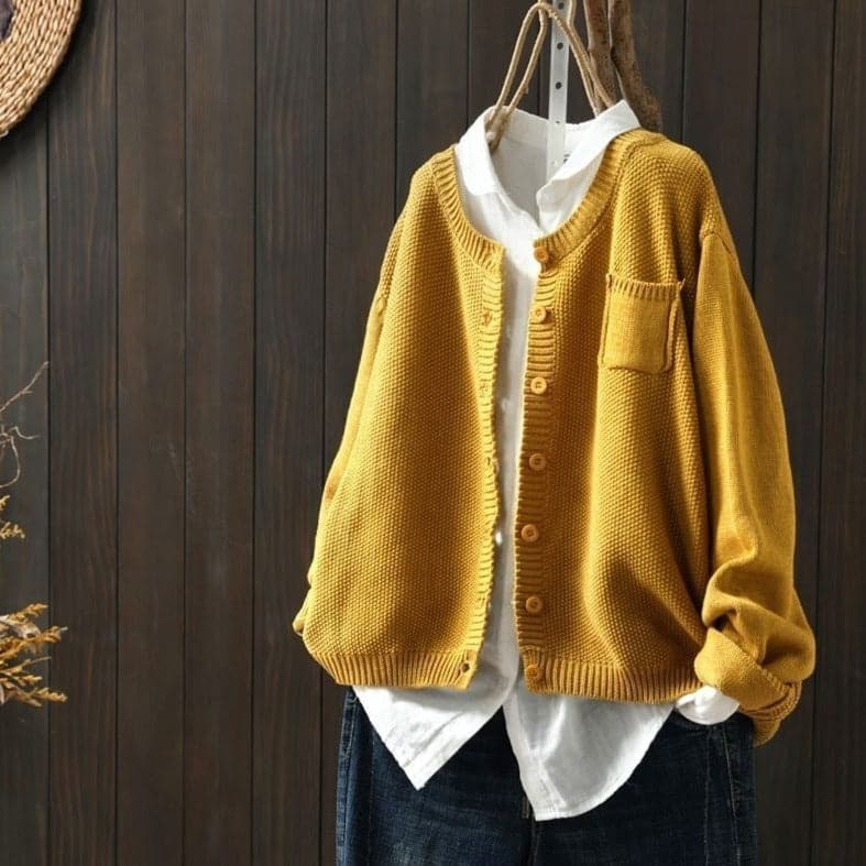 Cardigan doux en maille oversize confortable