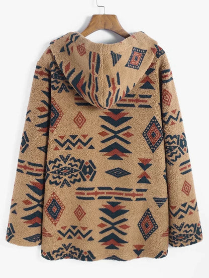 Stylische Aztekenjacke - Vintage Chic für Frauen und Männer - IdealeKleiden