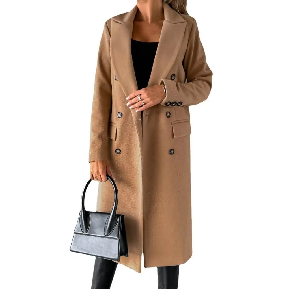 Élégante veste longue femme tendance