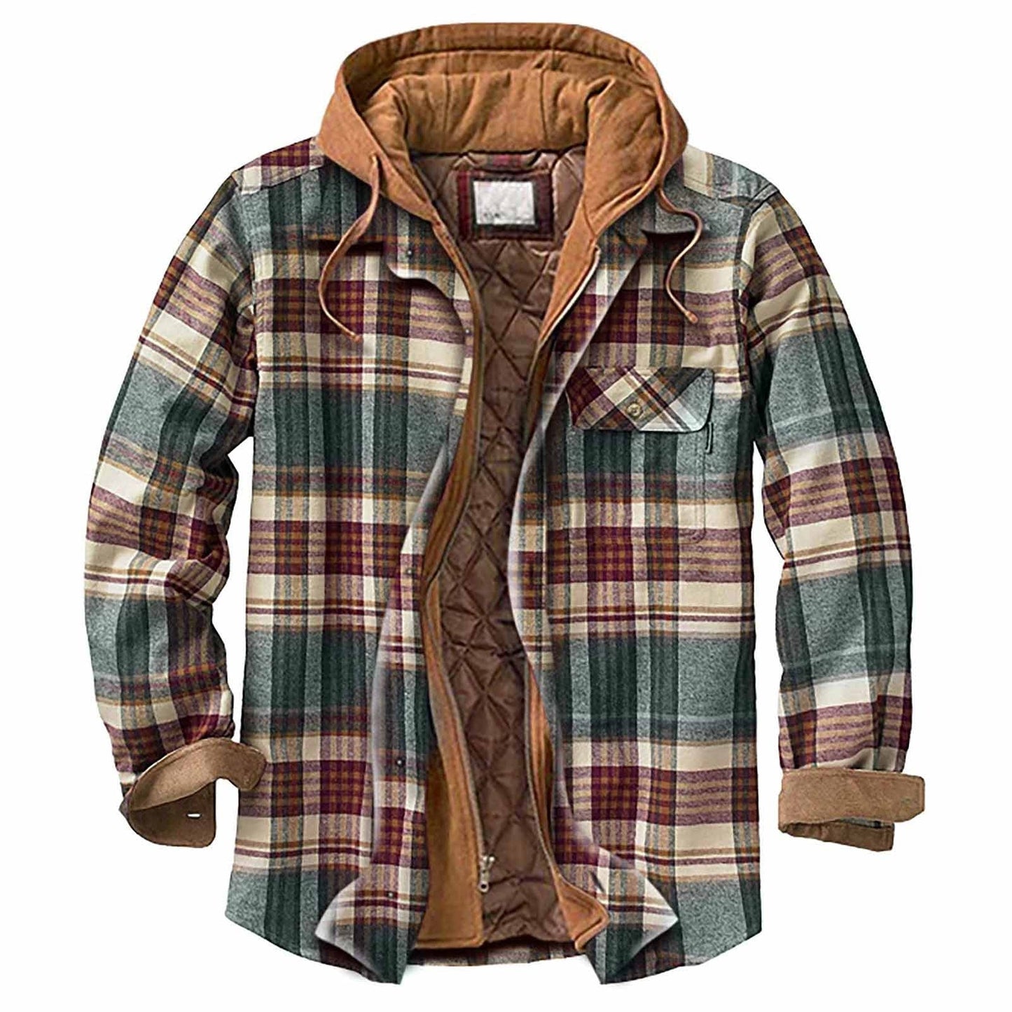 Veste d'hiver pour homme avec capuche