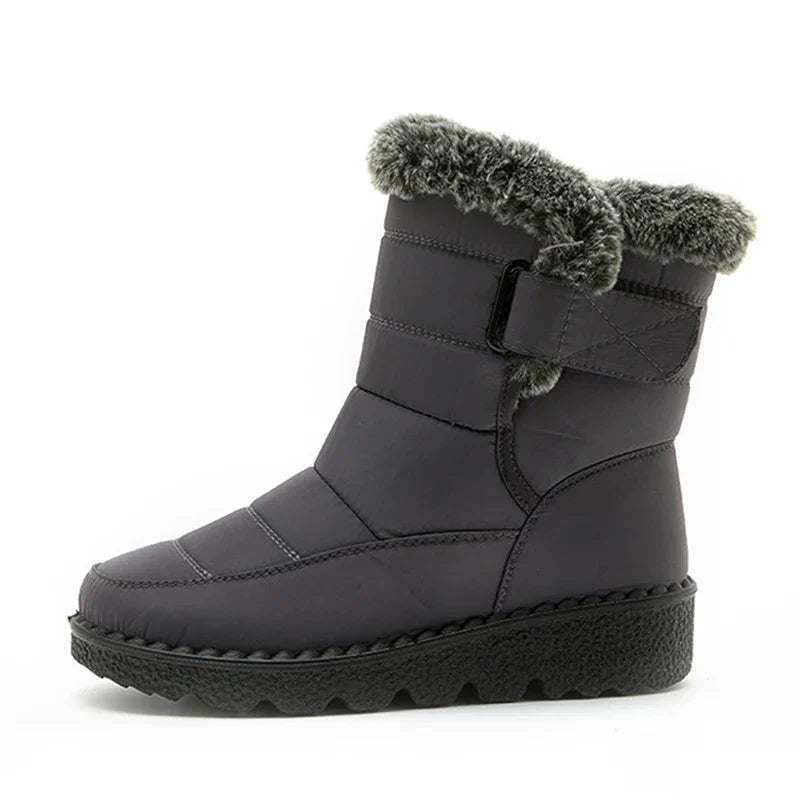 Bottes de neige imperméables femme chaudes fourrées