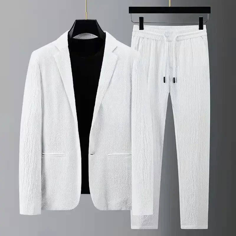 Herren Anzug Smart Casual Kordelzug Stil - IdealeKleiden