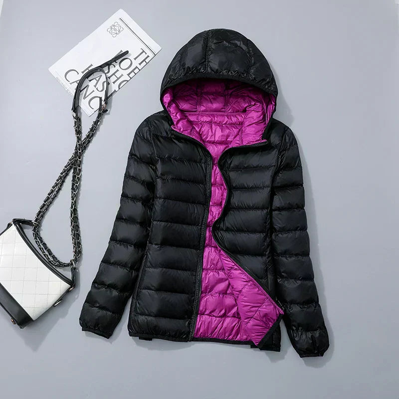 Doudoune à capuche chaude hiver