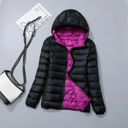 Doudoune à capuche chaude hiver