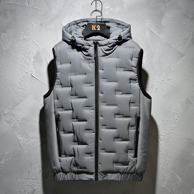 Gilet élégant à capuche pour homme de qualité supérieure