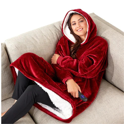 Pull plaid oversize confortable