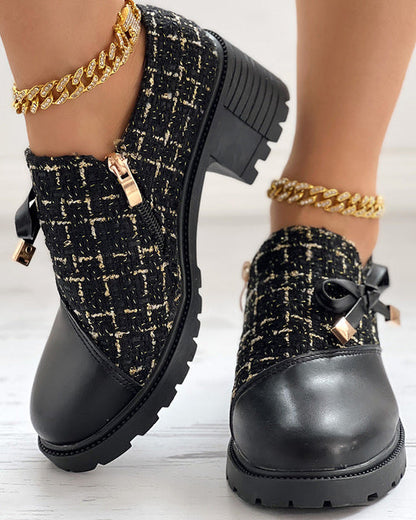 Bottes femme zippées à talons hauts