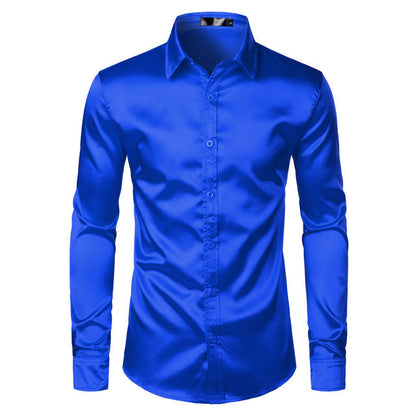 Chemise élégante homme satin infroissable