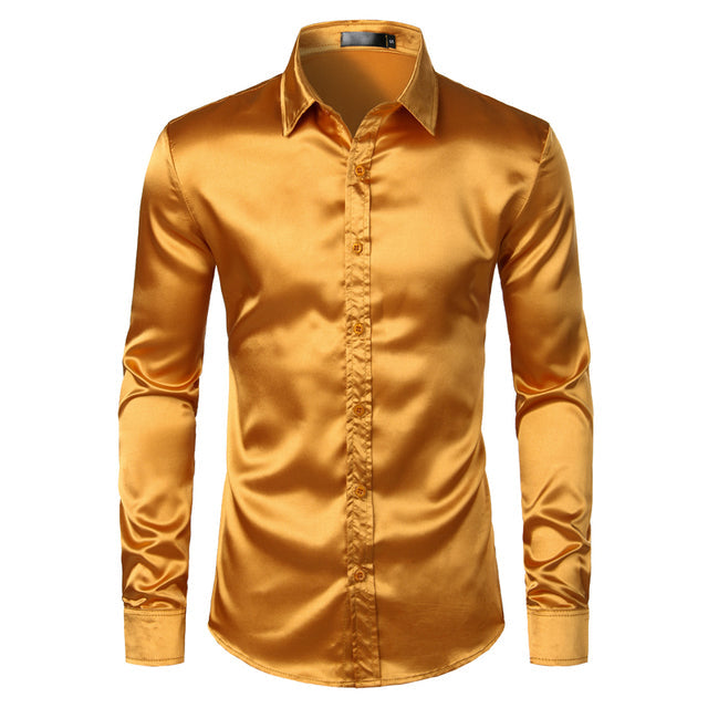 Chemise élégante homme satin infroissable