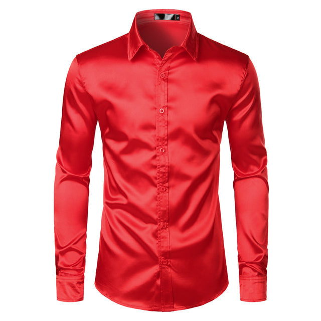 Chemise élégante homme satin infroissable