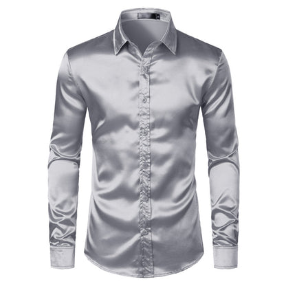 Chemise élégante homme satin infroissable