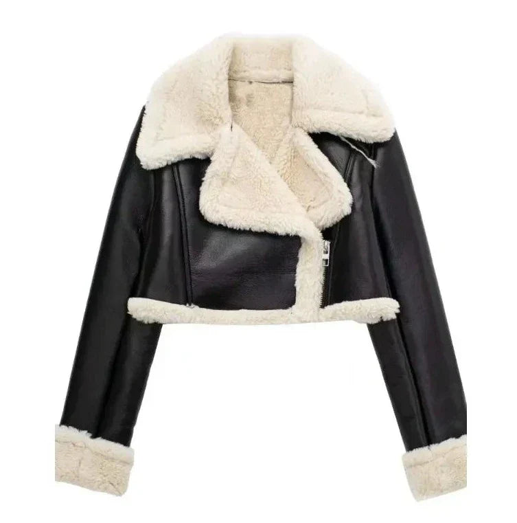 Veste courte chaude doublée polaire robuste
