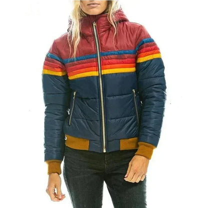 Doudoune matelassée rétro pour femme