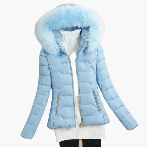 Doudoune matelassée femme capuche moderne