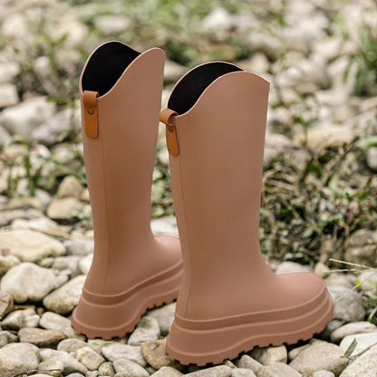 Bottes de pluie femme hautes imperméables confortables