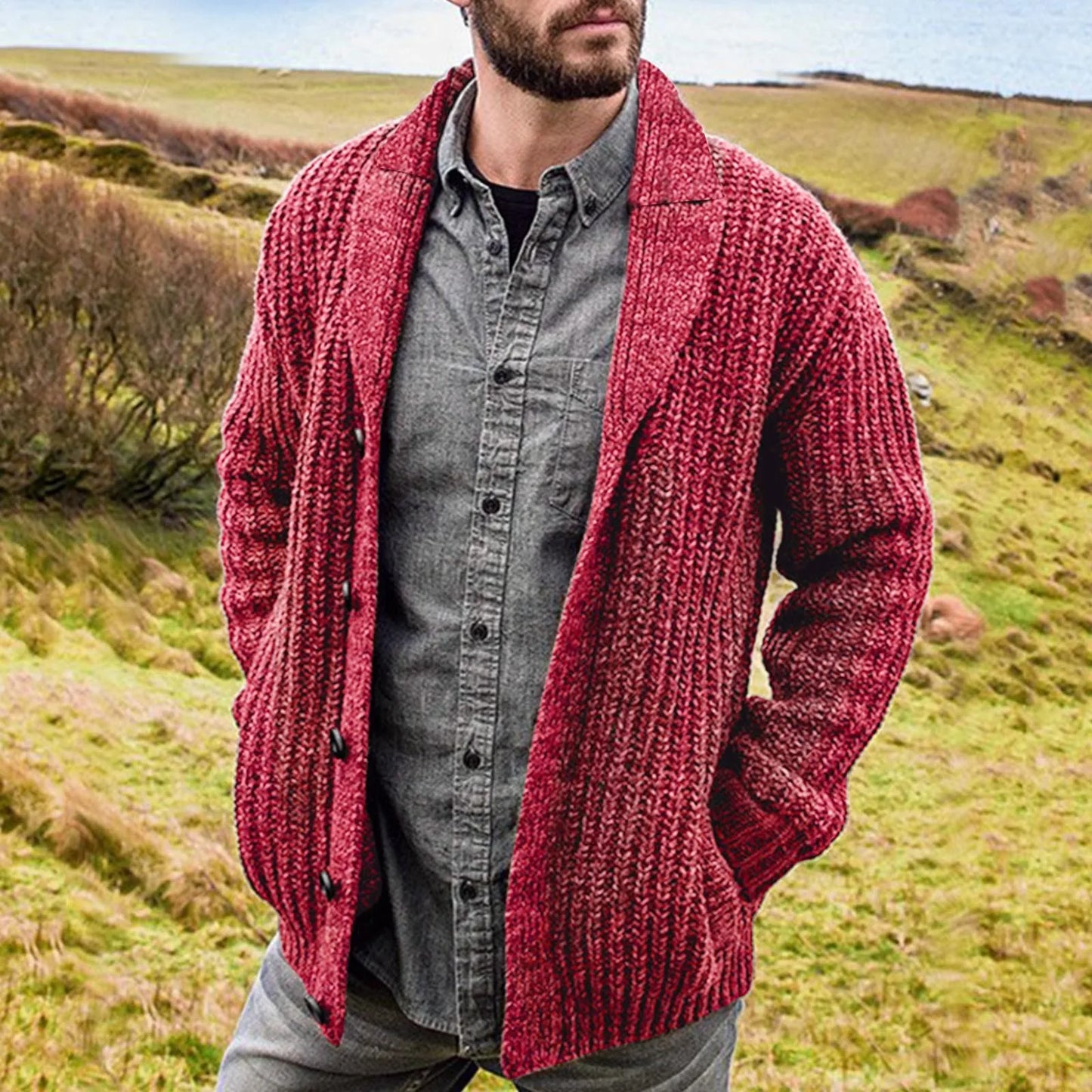 Cardigan homme moderne et confortable