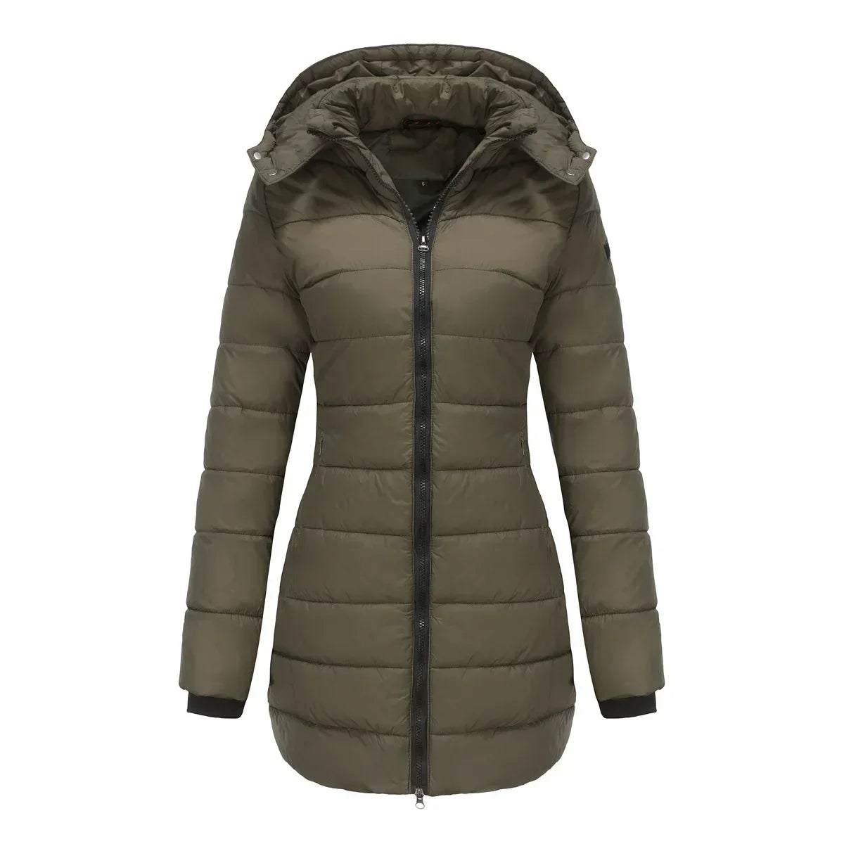 Manteau matelassé d'hiver chaud à capuche pour femme