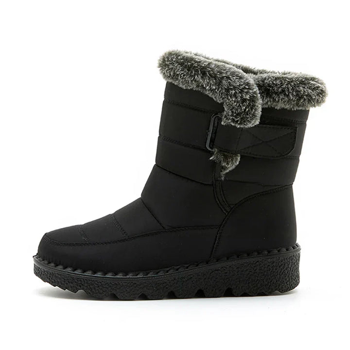 Bottes de neige imperméables femme chaudes fourrées
