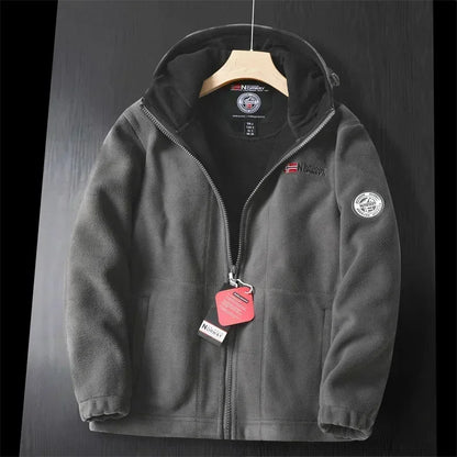 Veste d'hiver chaude Capuche Fermeture éclair