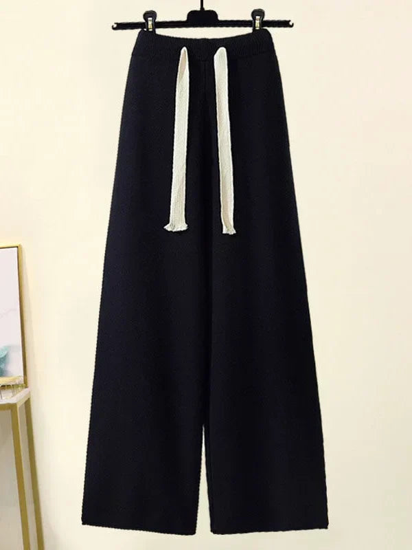 Ensemble tricoté d'hiver - Pull et pantalon chauds et élégants