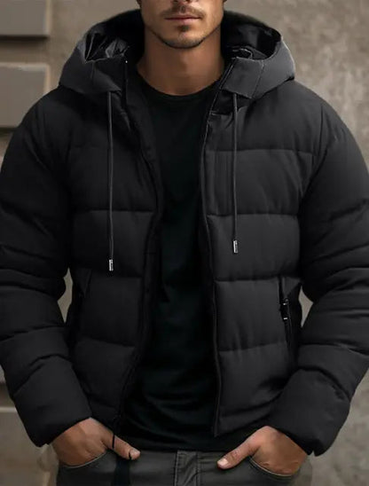 Herren Thermo-Pufferjacke Warm Isoliert - IdealeKleiden
